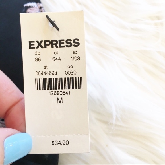 Express One Eleven Black Embroidered Brale… - Picture 6 of 6